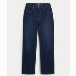 Hollister Ultra High Rise Dark Wash Dad Jeans